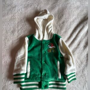 NWT • GRINCH TODDLER GIRL FLEECE CHRISTMAS JACKET 2T